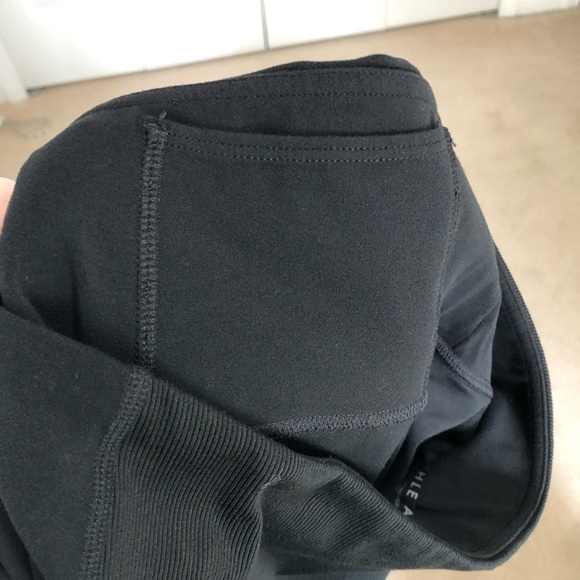 Athleta Black Barre Skinny Flare Powervita Leggings Medium - Picture 9 of 16